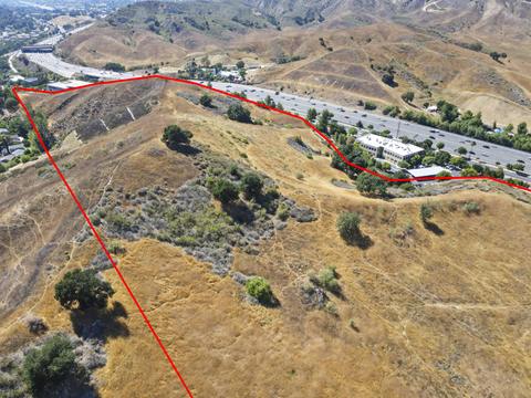 Looking west toward Liberty Canyon