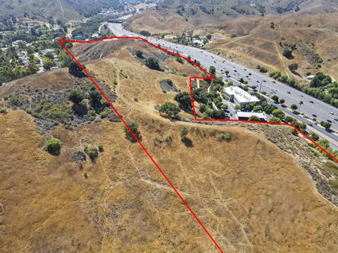 The western hillside from above